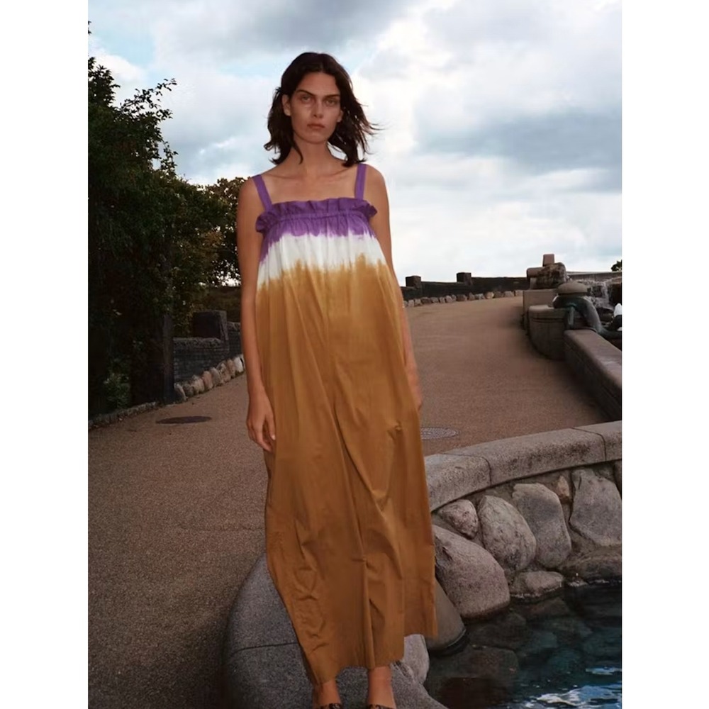 Sea New York Zelda Ombre Jumpsuit in Honey, Size 4